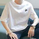 耐克（NIKE）短袖男 2026新款运动服装针织透气圆领T恤男士舒适透气休闲半袖 AR4999-101/热推款 S 【165】体重90~110斤左右