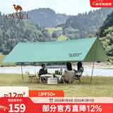 骆驼（CAMEL） 户外天幕帐篷露营野餐加厚防晒便携遮阳棚野炊公园野营防小雨棚 12㎡ 军绿色 涂银 1J32263960A