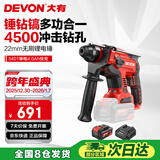 大有（Devon）20V工业级无刷充电锂电电锤5401打混凝土电镐开凿4.0Ah单电快充