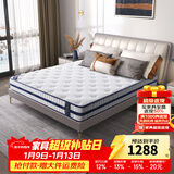 天坛独立袋装弹簧床垫天然乳胶 椰棕 天丝抑菌防螨青少年席梦思床垫 舒睡B款 偏硬护脊-整网簧+3e棕 100*190cm