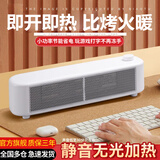 古乐士小型取暖器静音办公室桌面小功率500W小型学生写作业暖手暖脚玩游戏工作小太阳暖风机卧室电暖器 珍珠白【即开即热】桌面小暖阳