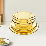 康宁餐具 Pyrex百丽餐具碗碟套装6件耐热玻璃饭碗沙拉碗深盘烤箱可用