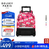 DELSEY戴乐世男女大容量双肩背包减负护脊1-3-6年级小学生儿童拉杆书包