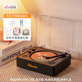 Riksoin雷克森【可定制碟片】CD机光盘发烧友专辑蓝牙播放器复古听唱碟怀旧复古文艺cd机送七夕情人节生日 经典黑【原声音质】5.4蓝牙芯片-双喇叭音腔振膜