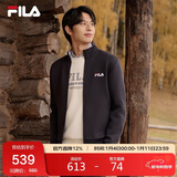 FILA斐乐官方男子外套2026年春季时尚休闲立领夹克商务针织上衣