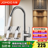 九牧（JOMOO）厨房水龙头洗菜盆洗碗盆灵活旋转水槽冷热龙头33080 枪灰【双水花】净铅出水