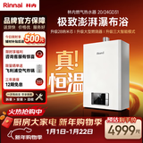 林内（Rinnai）【鲸吨吨白鲸】20升燃气热水器天然气 大水量 20GD31 (JSQ40-GD31)