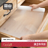 霜山抽屉垫纸PEVA防水防尘防滑垫衣柜防潮垫透明无背胶橱柜垫 【防水防油防滑】经典款-大号