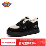Dickies女士雪地靴舒适休闲平底鞋加绒加厚棉鞋 黑色 37 