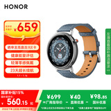 荣耀手表Fit 44mm【国家补贴】雅致版 丹宁蓝 超轻薄超长续航NFC智能运动手表 GS3i升级款男女表