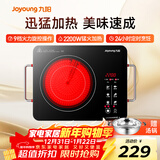 九阳（Joyoung）电陶炉电磁炉电磁灶火锅炉家用智能定时 低辐射内外双环 大功率多锅具适配 H22-X2 配汤锅