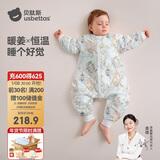 贝肽斯婴儿睡袋暖姜恒温儿童分腿睡袋婴幼儿防踢被睡衣秋冬中厚 弗里德M