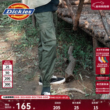 Dickies休闲裤 男女同款新复古回潮印花多口袋束口工装裤百搭8 军绿色 32