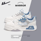 回力男鞋2025秋冬新款潮流复古加绒百搭休闲鞋子男学生运动板鞋男 白蓝【水墨画】 42