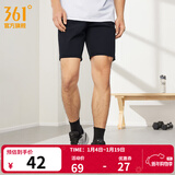 361°运动短裤男2025年新款夏季速干吸湿五分裤透气弹力男裤 【男款】纯黑【4725】 XL