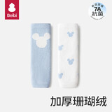 贝比婴儿护膝袜套纯棉小月龄宝宝春夏换尿不湿神器春秋长筒护腿不勒腿