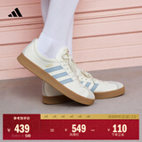 adidas「T头鞋」VL COURT 2.0复古休闲板鞋德训鞋阿迪达斯轻运动   汉玉白/蓝色/金色(推荐女生选小半码)   36