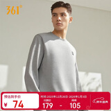 361°卫衣男装秋冬季长袖运动服休闲跑步圆领宽松上衣服652334801D-2