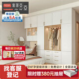 索菲亚定制衣柜 轻奢整体衣柜卧室家具玻璃门 阳台洗衣机柜电视机柜 入户玄关柜餐边柜酒柜 （单平米价） 现代简易衣柜