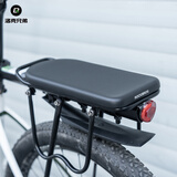 洛克兄弟（ROCKBROS） 自行车后靠背海绵坐垫载人座椅山地车后货架座包带人舒适鞍座垫 升级款-柔软加厚减震