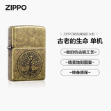 ZIPPO打火机之宝防风煤油 古老的生命 生日礼物男送老公送男友 单机