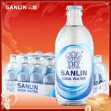 三麟苏打水335ml*24瓶 无糖原味气泡水整箱装苏打汽水 0糖0卡0脂