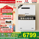 林内（Rinnai）原装进口室外燃气热水器A1620W/A2024W/A2426W家用防冻防雨恒温户外安装水量同服器实体店同款 20L 室外机【REU-A2024W(K)-CH】 天然气