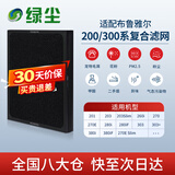 绿尘 适配布鲁雅尔Blueair空气净化器201/203Slim/260i/270E Slim/280iF/303/380if复合型过滤网滤芯