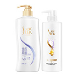 舒蕾蚕丝洗护套装1000g+500g洗发水护发素顺滑去屑