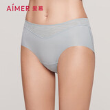 爱慕内裤女经典KiKi裤中腰三角裤轻薄净痕AM22100浅灰160