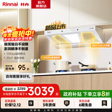 林内（Rinnai）【大师系列】家用大吸力抽吸油烟机双腔25立方巡航大风量欧式顶吸挥手智控热清洗一级能效以旧换新 【25m³大风量 1000Pa静压】留白单烟机