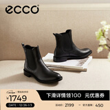 爱步（ECCO）靴子女 时尚潮流百搭冬季切尔西女靴牛皮粗跟短靴女 型塑266503 黑色26650301001 37