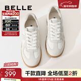 百丽（Belle）刘雯同款女散文诗复古德训鞋加鞋绒棉鞋简约情侣款休闲鞋B0992AM5 【翟潇闻同款】灰色-女款 36 (230mm)