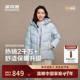 波司登25年羽绒服女冬90绒加厚连帽宽松商场同款新年红外套