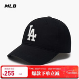 MLB帽子男女情侣棒球帽软顶鸭舌帽秋冬运动帽四季3ACP6601N-07BKS-F