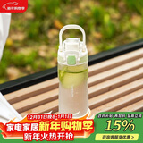 乐扣乐扣（LOCK&LOCK）人鱼线塑料运动水杯夏天便携水壶带刻度提手男女水杯子520ML绿色