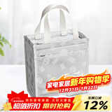 昌木子（CAMUZ）日式保温餐包 饭盒袋 上班族便当包 饭袋简约高颜值 白色魔术包