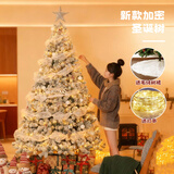 阿宝丽白色落雪圣诞树客厅2026家用大小型布置装饰品高级感圣诞树