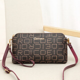 鳄鱼恤新年礼物女士小包手腕包印花休闲单肩女包包斜挎女包粉