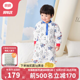 良良（liangliang）婴儿睡袋夏季空调房防踢被宝宝纯棉可拆袖儿童睡袋 星际蓝·秋冬款【适合15-20℃】 XL（建议身高90-105cm）