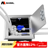 MSHML地插座隐藏式不锈钢防溅水120型通用强电插座电话网络地面插座 净水器地插