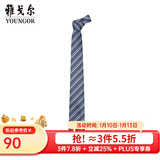 雅戈尔领带男士提花领带涤丝不易掉色顺滑挺括商务2025新品 蓝色VDPA729967HQQ 均码