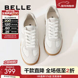 百丽（Belle）刘雯同款女散文诗复古德训鞋加鞋绒棉鞋简约情侣款休闲鞋B0992AM6 【翟潇闻同款】灰色-女款 37 (235mm)