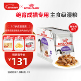 皇家猫粮 绝育成猫湿粮 软包猫罐头SAGP 1-7岁 浓汤肉块 85G*12进口