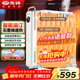 先锋（SINGFUN）取暖器家用取暖电器电暖器电暖气片烤火炉油丁17片热浪油汀电暖炉智能款YY1R