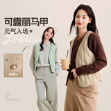 雪中飞经典新款V领轻薄显瘦羽绒马甲女士羽绒服轻盈蓬松保暖时尚