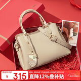 红蜻蜓（RED DRAGONFLY）包包女包牛皮斜挎妈妈手提包送女友妈妈跨年新年生日礼物礼盒