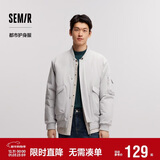 森马棉服男防水防油防污防风冬装厚飞行员棒球领夹克109724112101