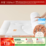 水星家纺羊毛床垫A类抗菌防螨吸湿发热可折叠床褥90*195cm 热力暖