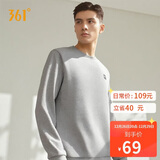 361°卫衣男装秋冬季长袖运动服休闲跑步圆领宽松上衣服652334801D-2